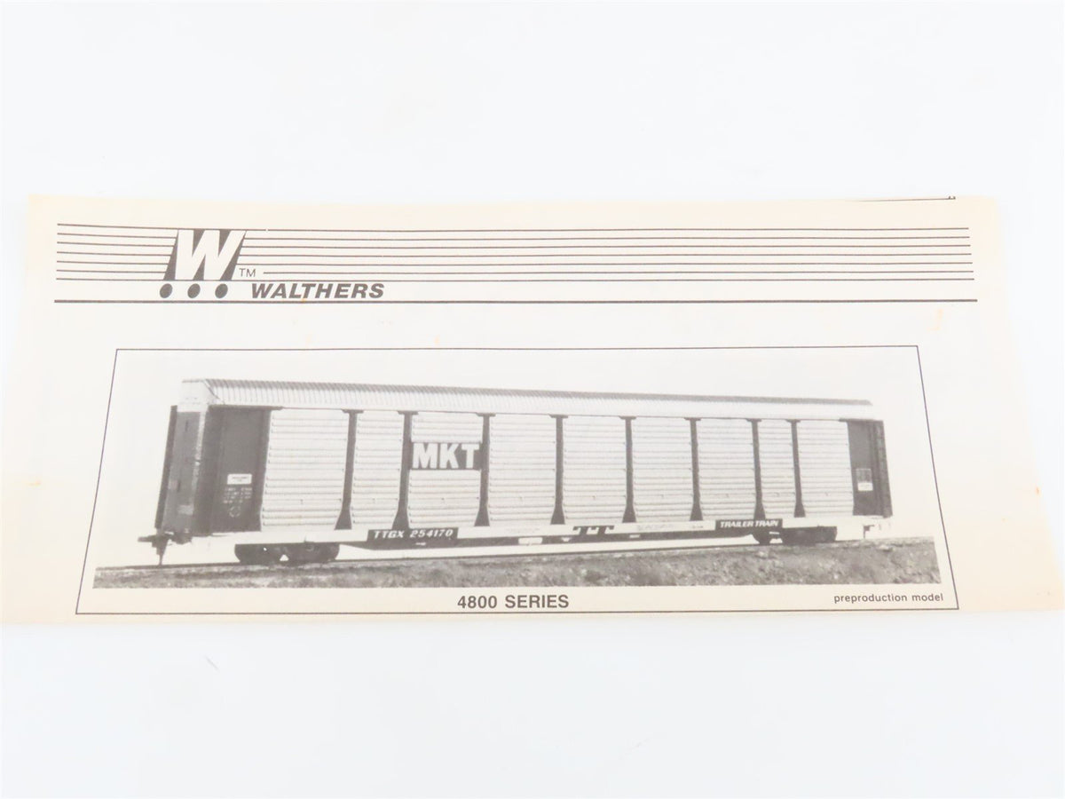 HO Scale Walthers Kit #932-4801 TTGX Rio Grande 89&#39; Auto Carrier #158349