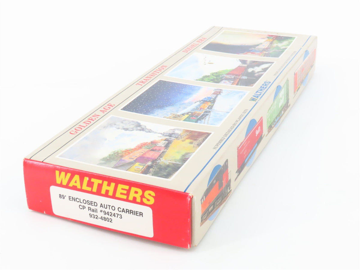 HO Scale Walthers Kit #932-4802 TTGX CP Rail 89&#39; Auto Carrier #942473 - Sealed