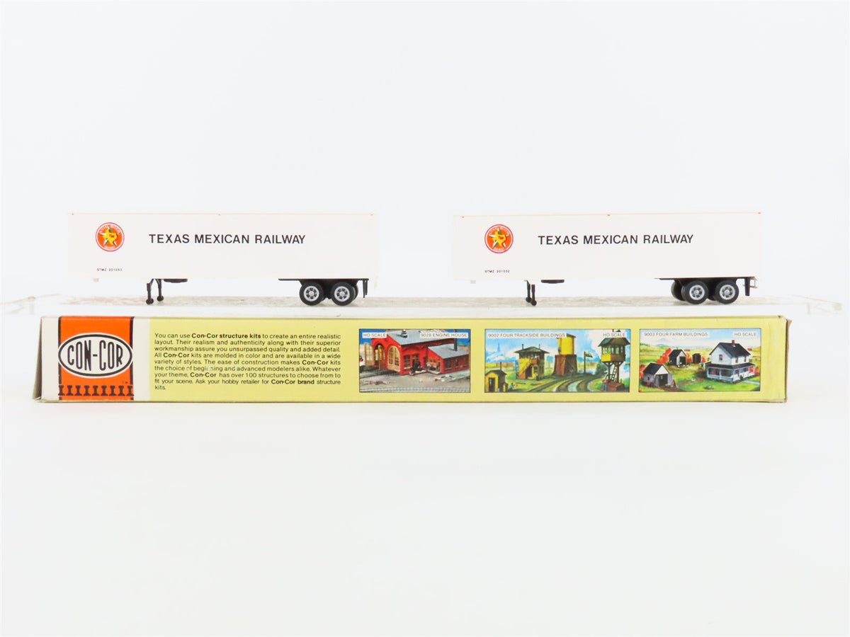 HO Scale Con-Cor 0004-008203 TM Texas Mexican Railway 43&#39; Dry Vans - Set of 2