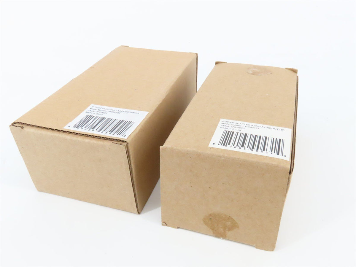 O/HO Scale Menards 279-4681 9-Piece Plug &amp; Play Accessory Kit w/ Power Adapter