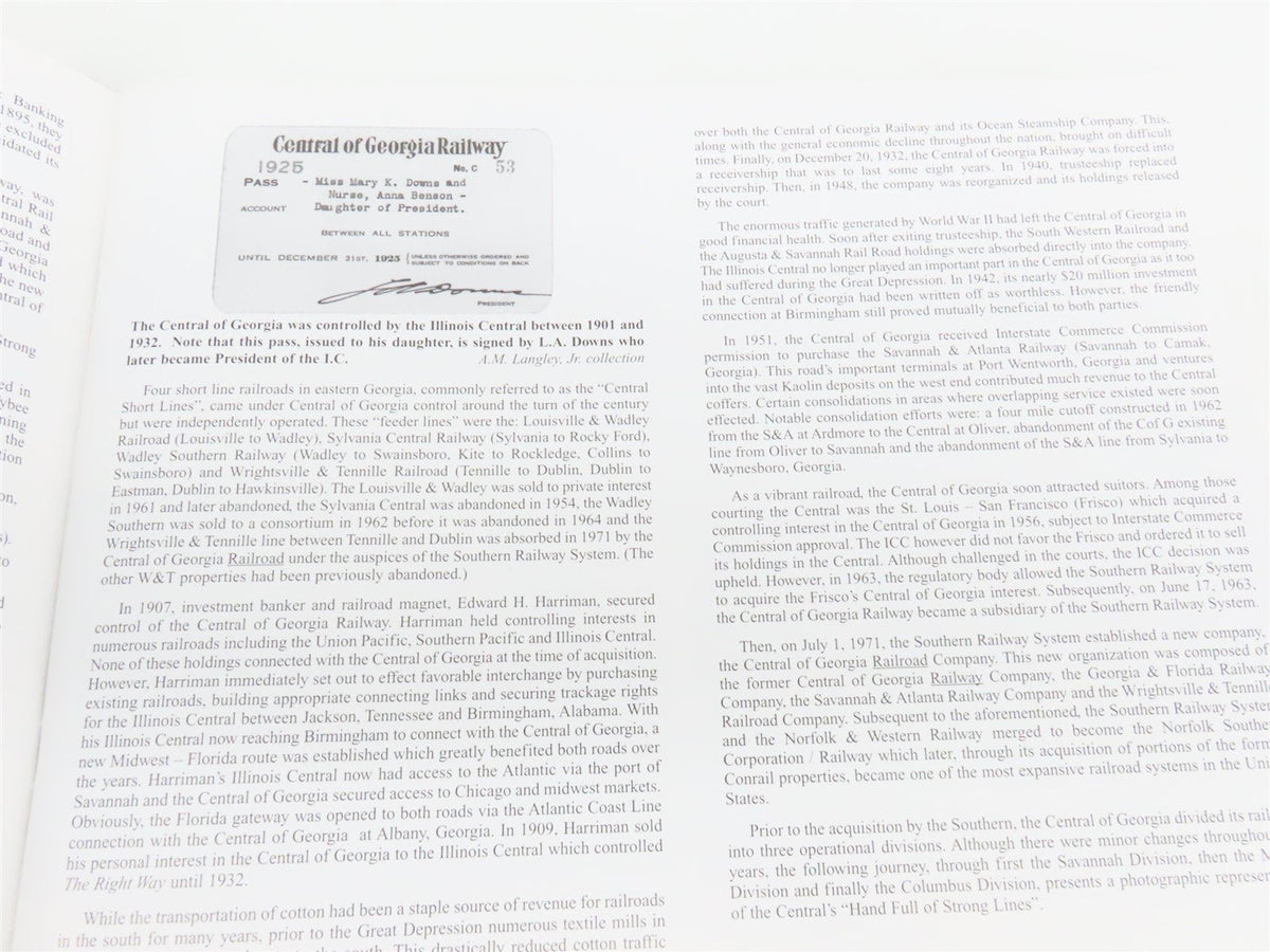 Central Of Georgia Railway - Steam Locomotives And Trains ©2006 SC Book