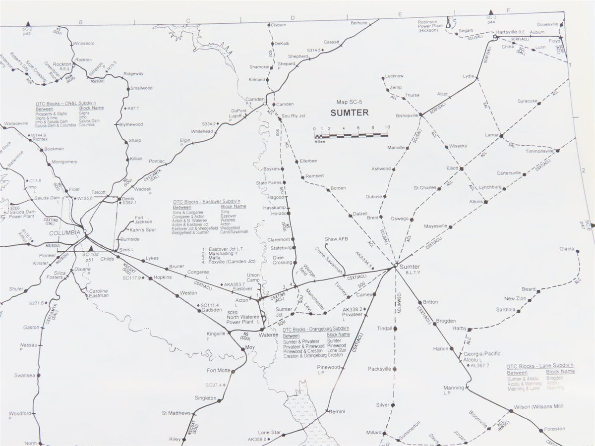 SPV&#39;s Comprehensive Railroad Atlas - Southeast by Mike Walker ©1999 SC Book