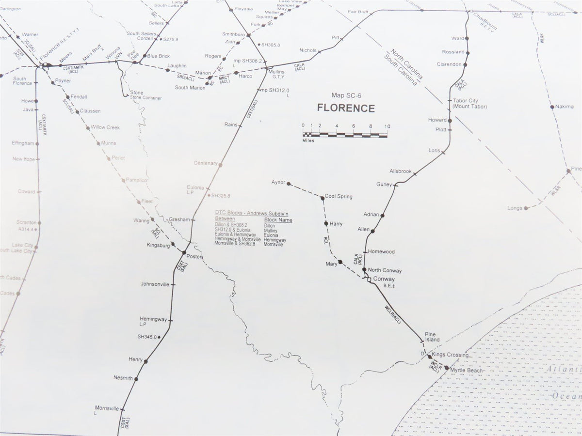 SPV&#39;s Comprehensive Railroad Atlas - Southeast by Mike Walker ©1999 SC Book