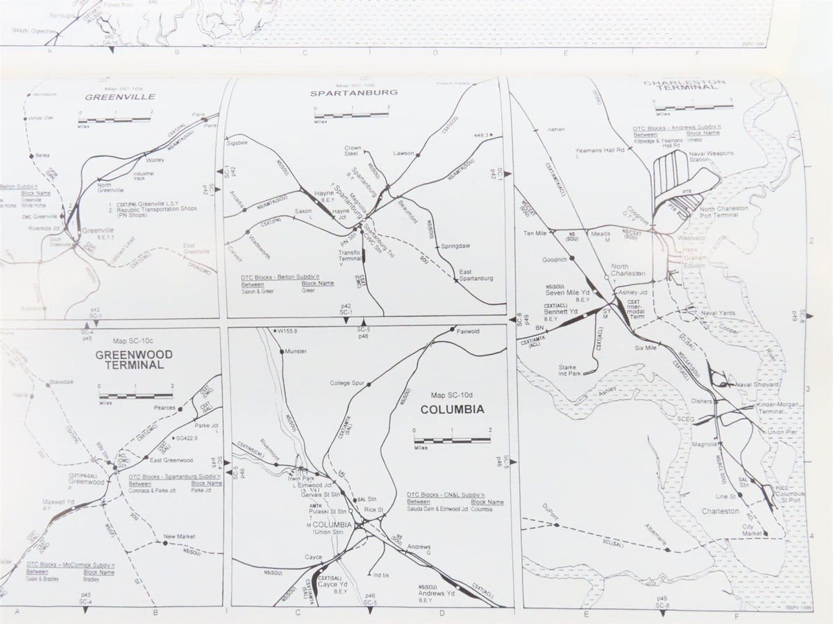 SPV&#39;s Comprehensive Railroad Atlas - Southeast by Mike Walker ©1999 SC Book