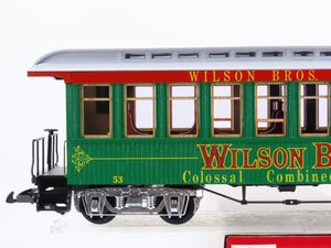 G Scale LGB 3180-DG Wilson Bros. Performers Coach Passenger Car #53