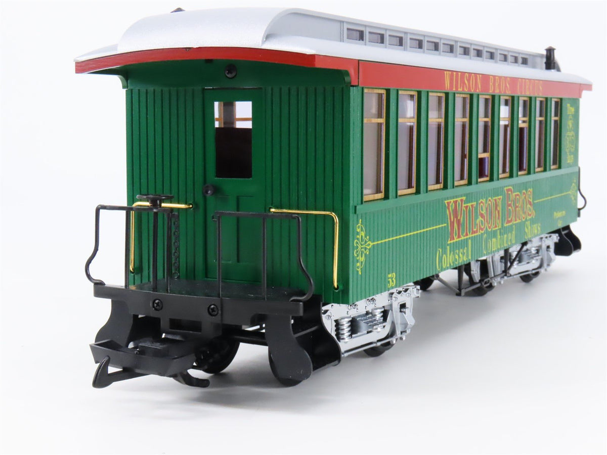 G Scale LGB 3180-DG Wilson Bros. Performers Coach Passenger Car #53