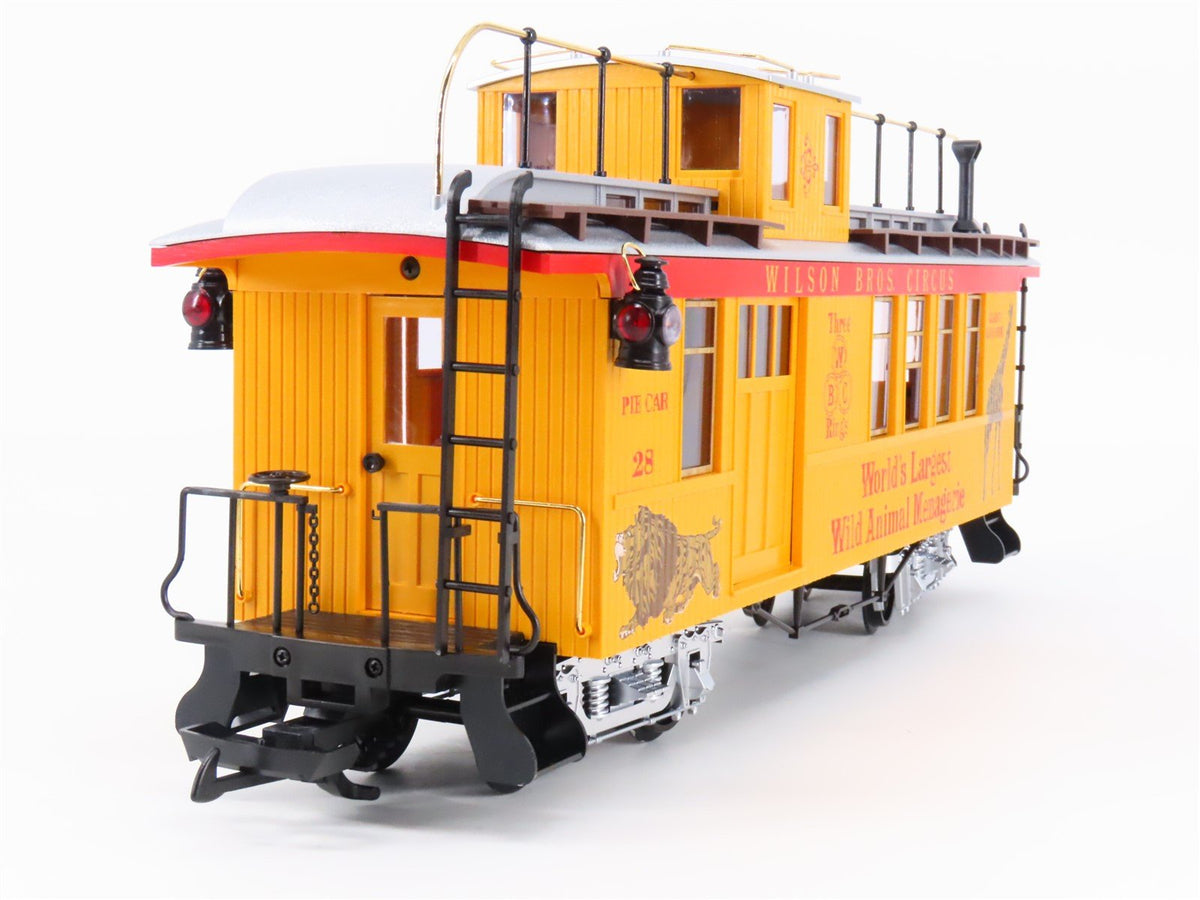 G Scale LGB 4075-DG Wilson Bros. Circus &quot;Pie Car&quot; Offset Cupola Caboose #28