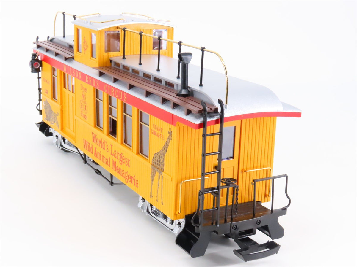 G Scale LGB 4075-DG Wilson Bros. Circus &quot;Pie Car&quot; Offset Cupola Caboose #28