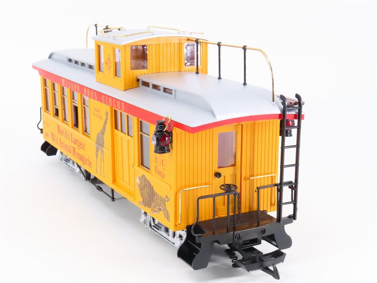 G Scale LGB 4075-DG Wilson Bros. Circus &quot;Pie Car&quot; Offset Cupola Caboose #28