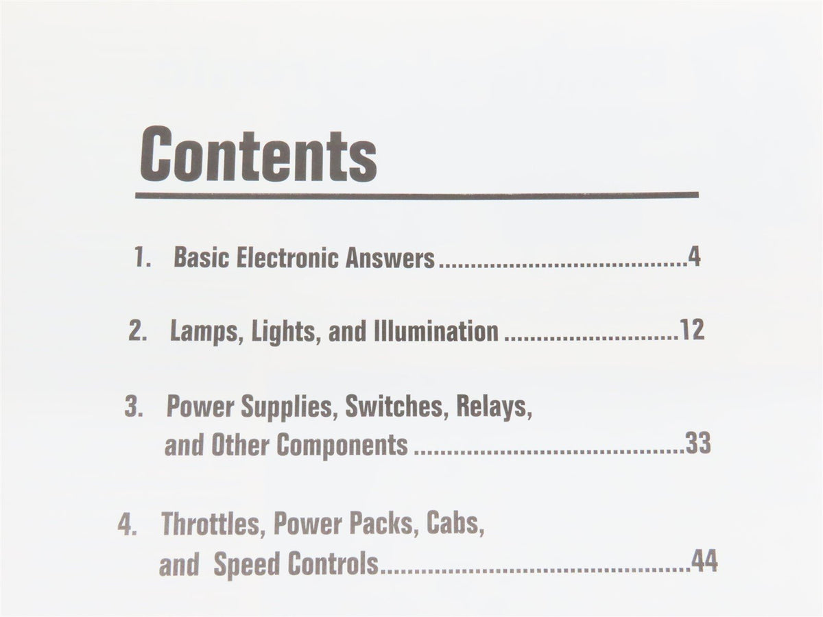 Model Railroad Electronics by Peter J. Thorne ©1994 SC Book