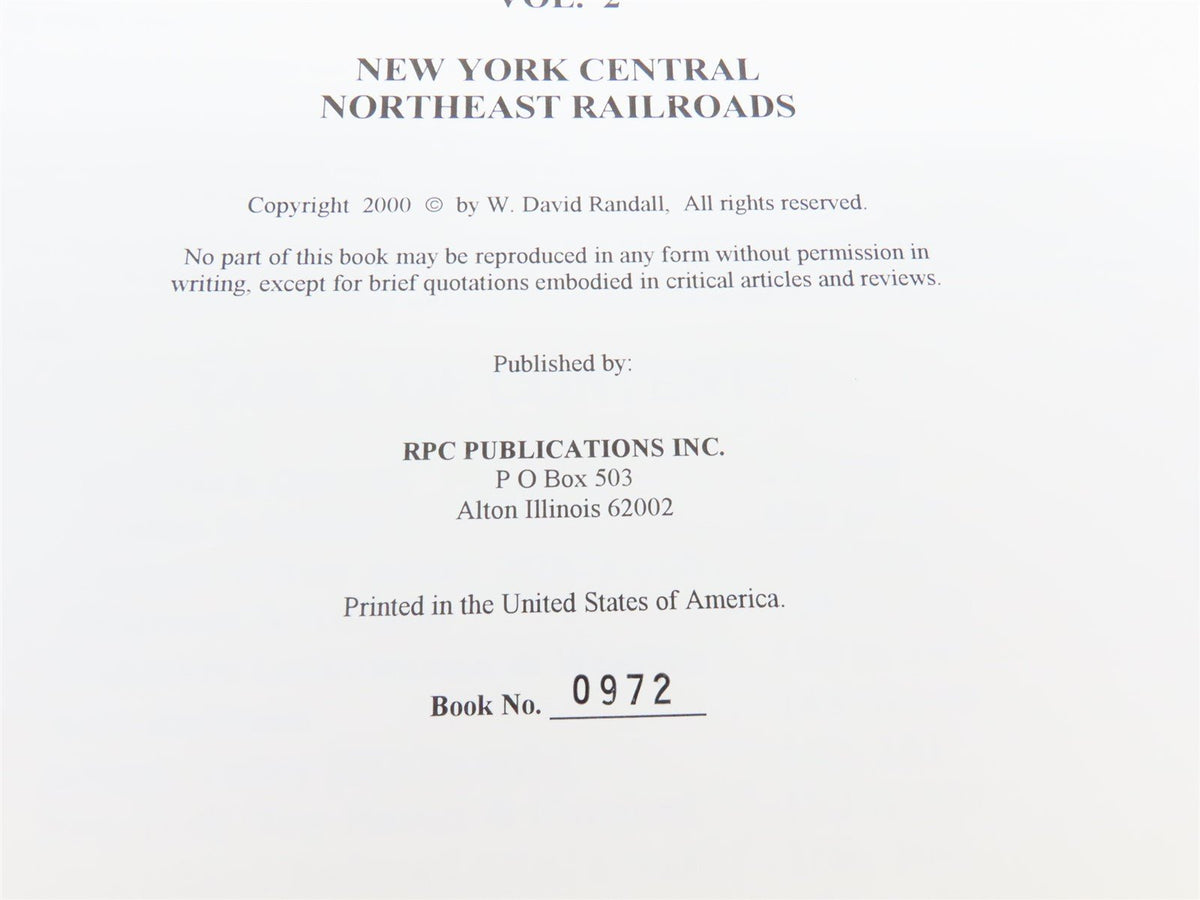 The Passenger Car Library Vol. 2 New York Central North Eastern Railroads #0972