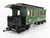 G Scale LGB 3060 Unlettered Green 2nd Class Coach Passenger Car