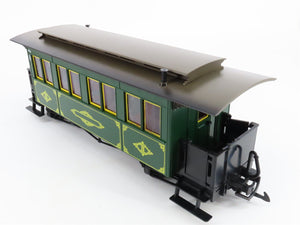 G Scale LGB 3060 Unlettered Green 2nd Class Coach Passenger Car