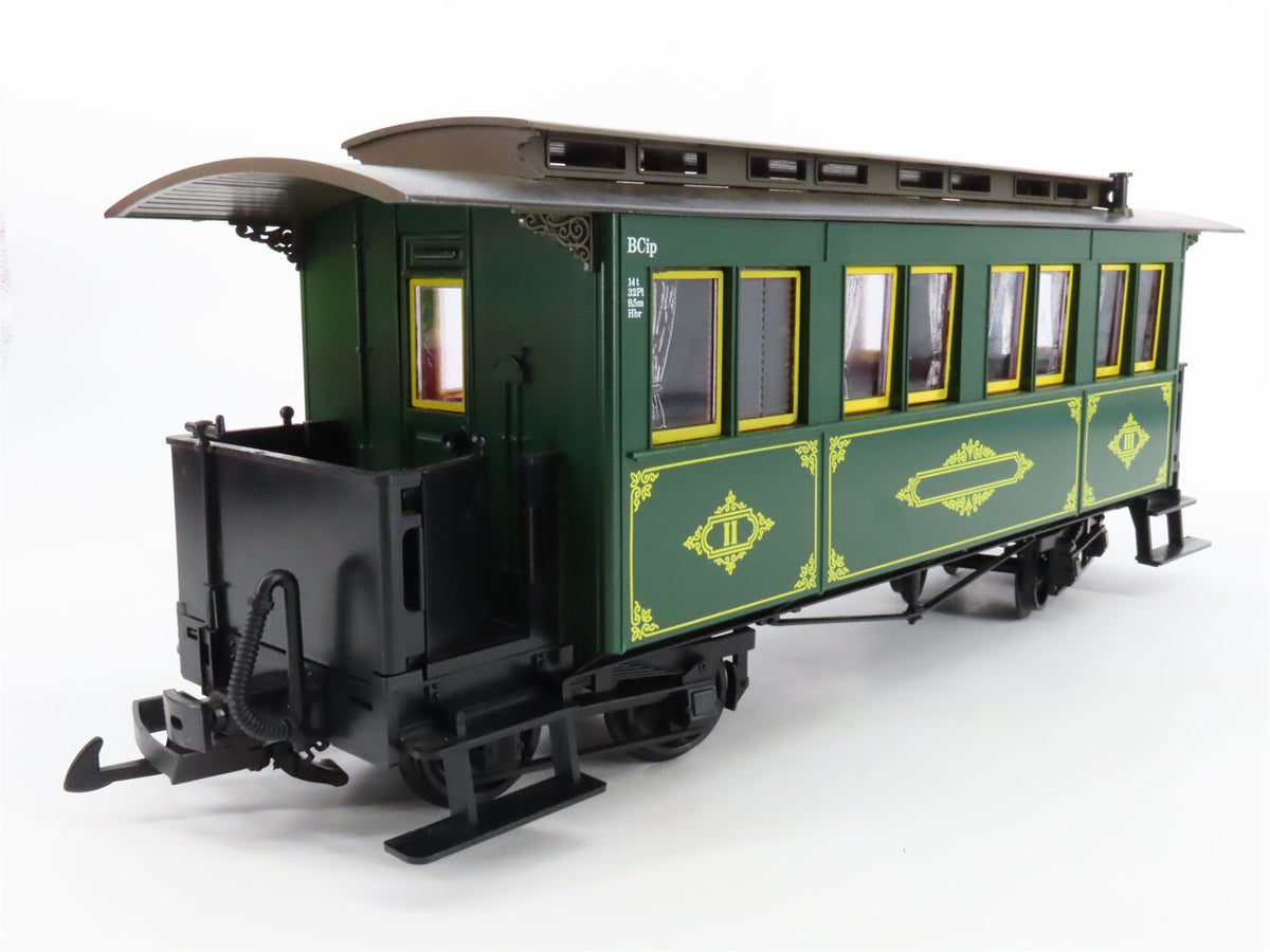 G Scale LGB 3060 Unlettered Green 2nd Class Coach Passenger Car