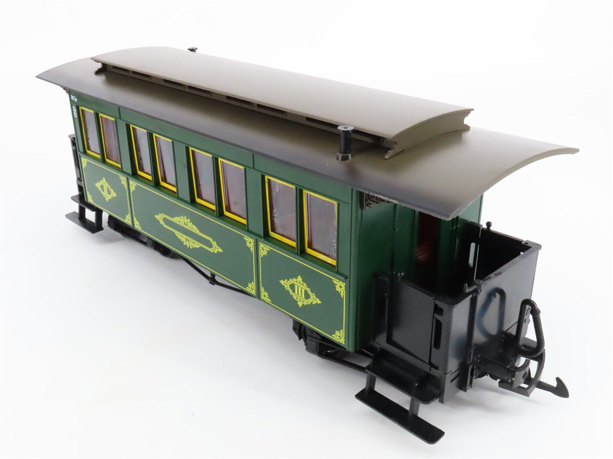 G Scale LGB 3060 Unlettered Green 2nd Class Coach Passenger Car