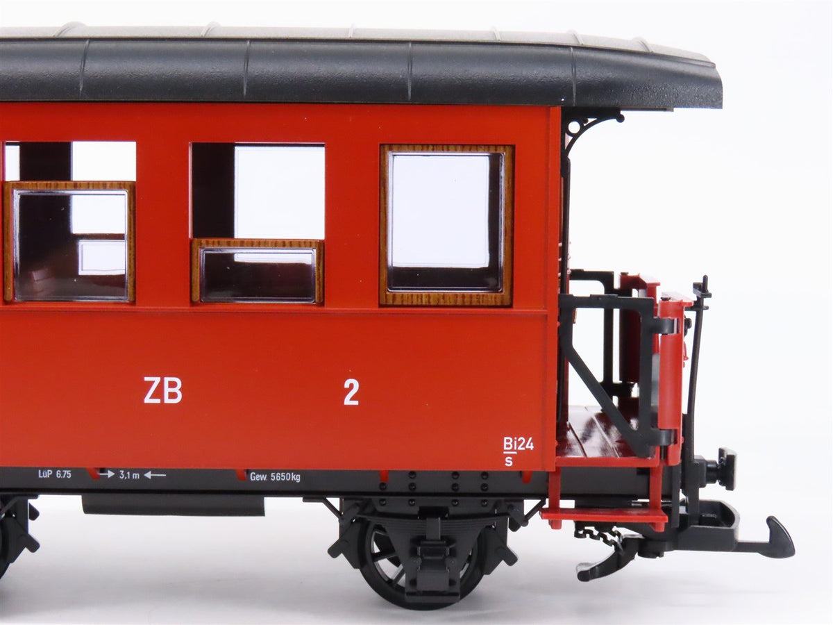 G Scale LGB 20705 Zillertalbahn Steam Train Set w/ 3 Passenger Cars