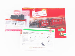 G Scale LGB 20705 Zillertalbahn Steam Train Set w/ 3 Passenger Cars