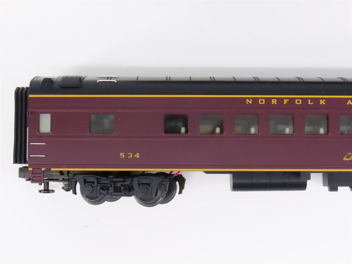 O Gauge 3-Rail MTH 20-6514 N&amp;W Railway 70&#39; Streamlined Passenger 5-Car Set