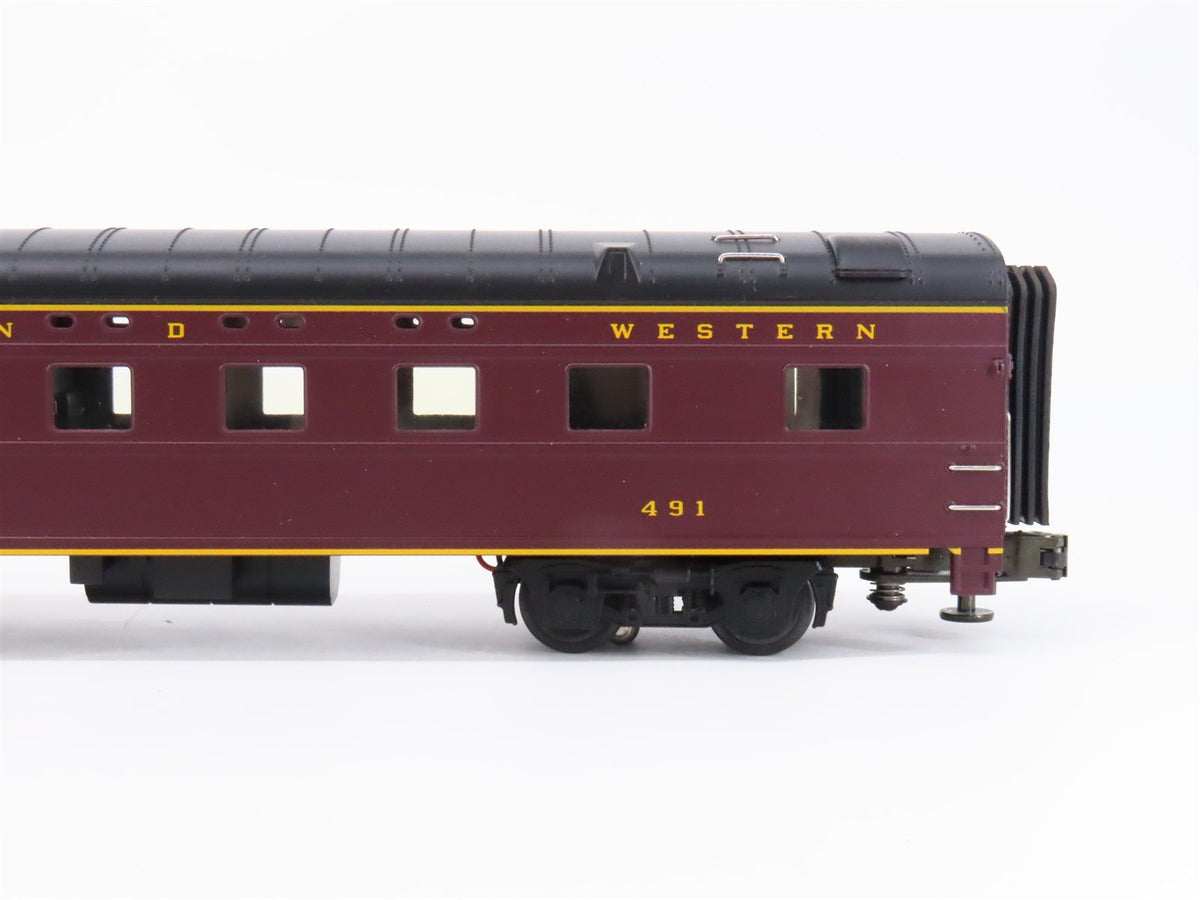 O Gauge 3-Rail MTH 20-6614 N&amp;W Railway 70&#39; Streamlined Passenger 2-Car Set