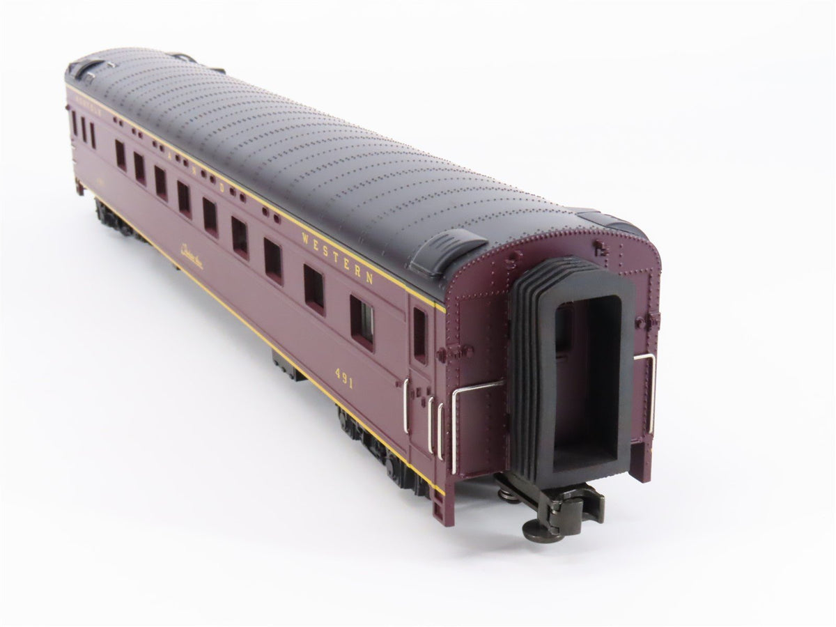 O Gauge 3-Rail MTH 20-6614 N&amp;W Railway 70&#39; Streamlined Passenger 2-Car Set