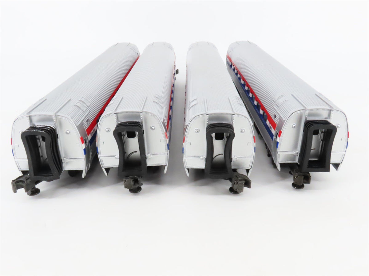 O Gauge 3-Rail MTH 20-6519 Amtrak Amfleet Passenger 4-Car Set