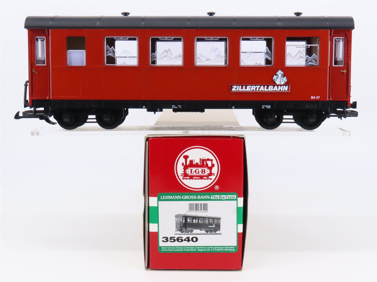 G Scale LGB 35640 Zillertalbahn Coach Passenger Car #B4-47