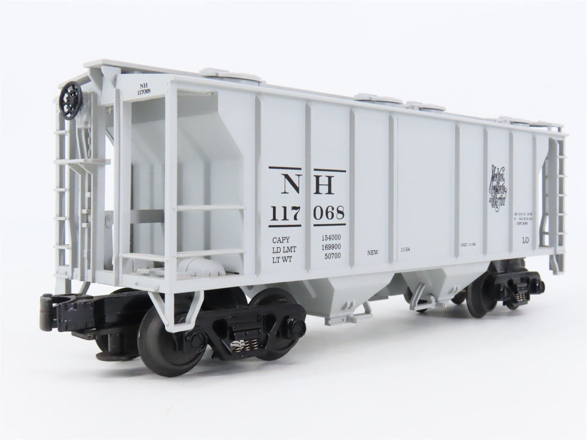 O Gauge 3-Rail MTH 20-90020E NH New Haven Railroad 2-Bay Covered Hopper #117068