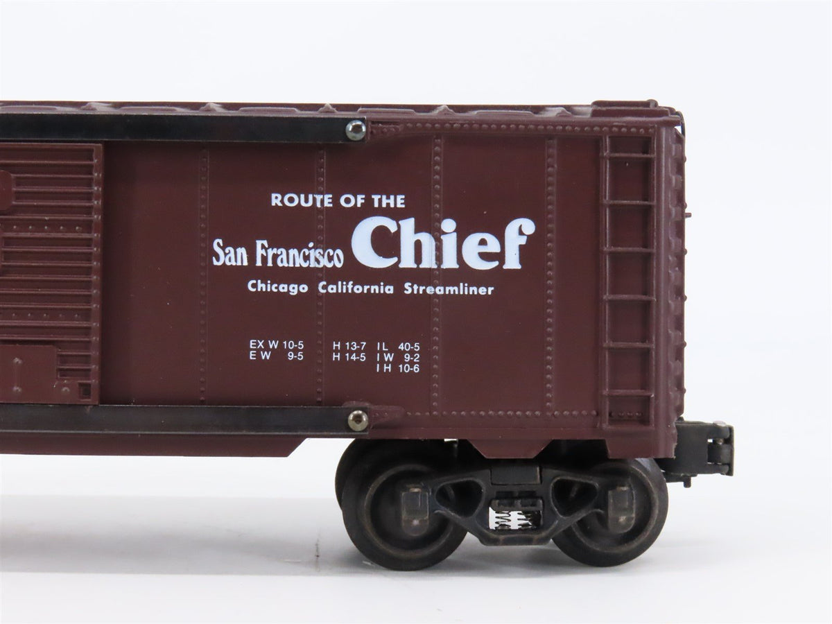 O Gauge 3-Rail K-Line K-64239 ATSF Santa Fe Chief Single Door Box Car #64239