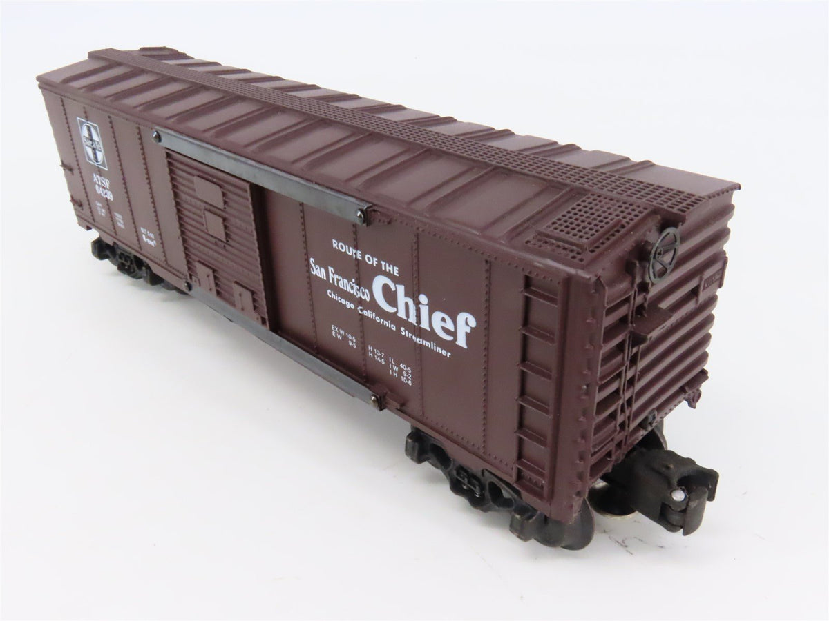 O Gauge 3-Rail K-Line K-64239 ATSF Santa Fe Chief Single Door Box Car #64239