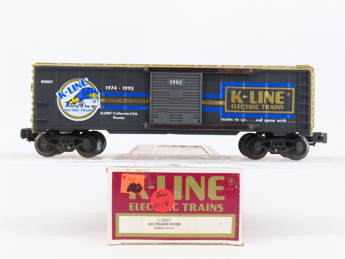 O Gauge 3-Rail K-Line K-90001 KCC Premier Edition Single Door Box Car #1974-1992