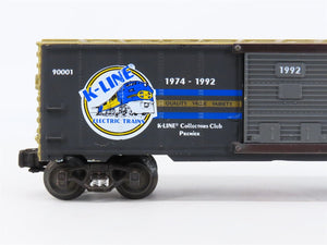 O Gauge 3-Rail K-Line K-90001 KCC Premier Edition Single Door Box Car #1974-1992