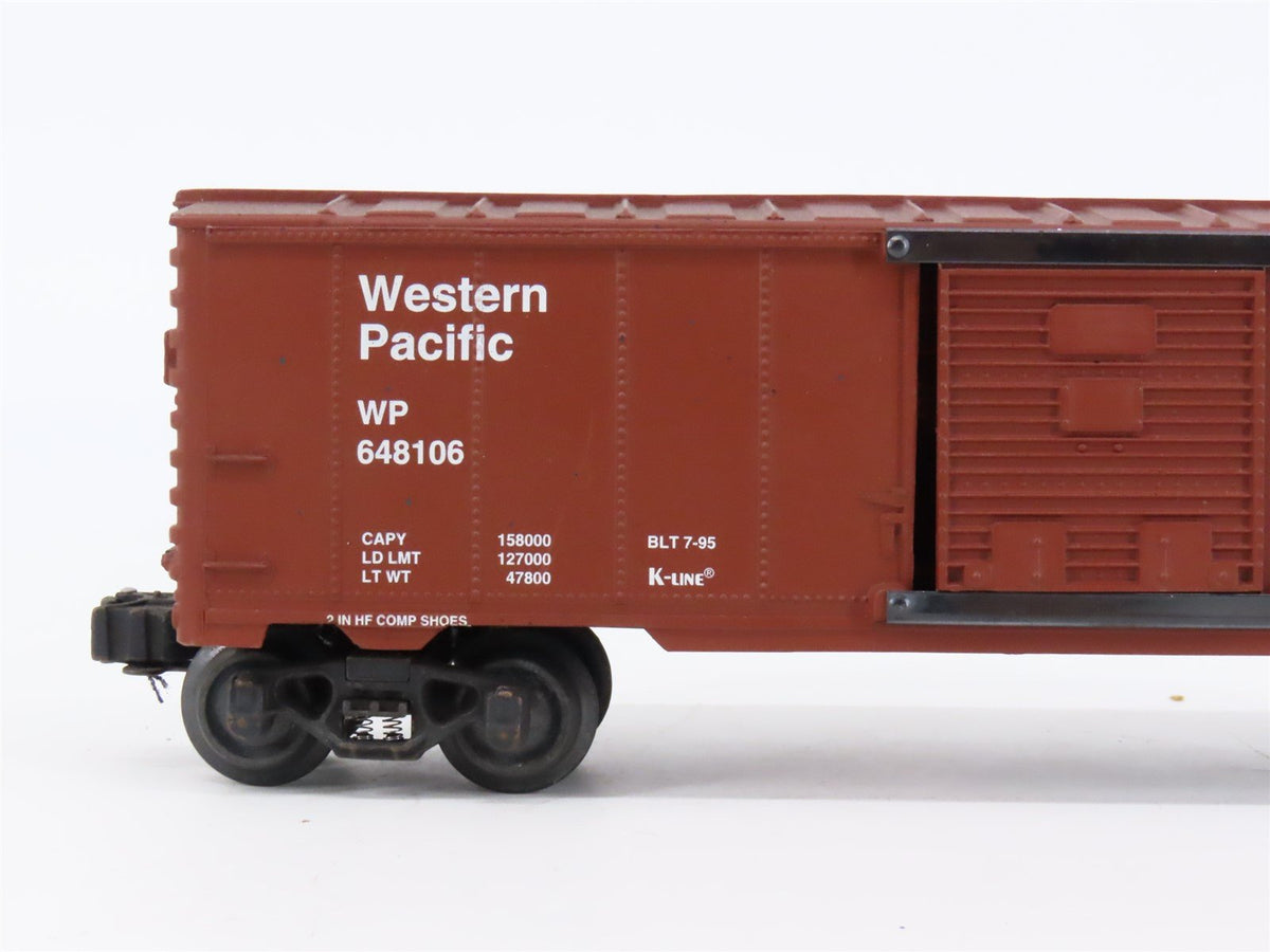 O Gauge 3-Rail K-Line K-648106 WP Western Pacific Feather Box Car #648106