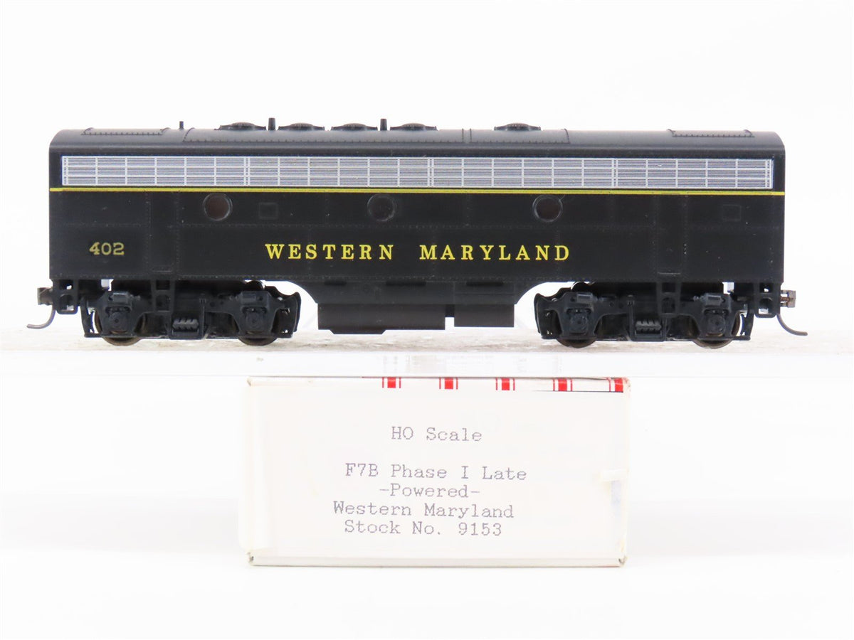 HO Scale Stewart/KATO 9153 WM Western Maryland F7B Diesel Custom Rd #402 w/ DCC