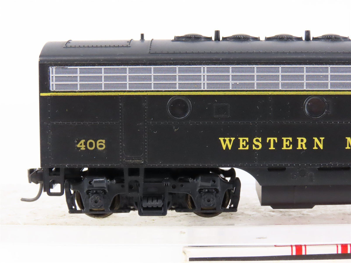 HO Scale Stewart/KATO 9153 WM Western Maryland F7B Diesel Custom Rd #406 w/ DCC