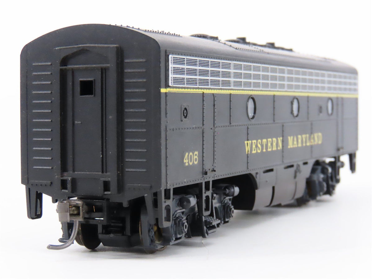 HO Scale Stewart/KATO 9153 WM Western Maryland F7B Diesel Custom Rd #406 w/ DCC