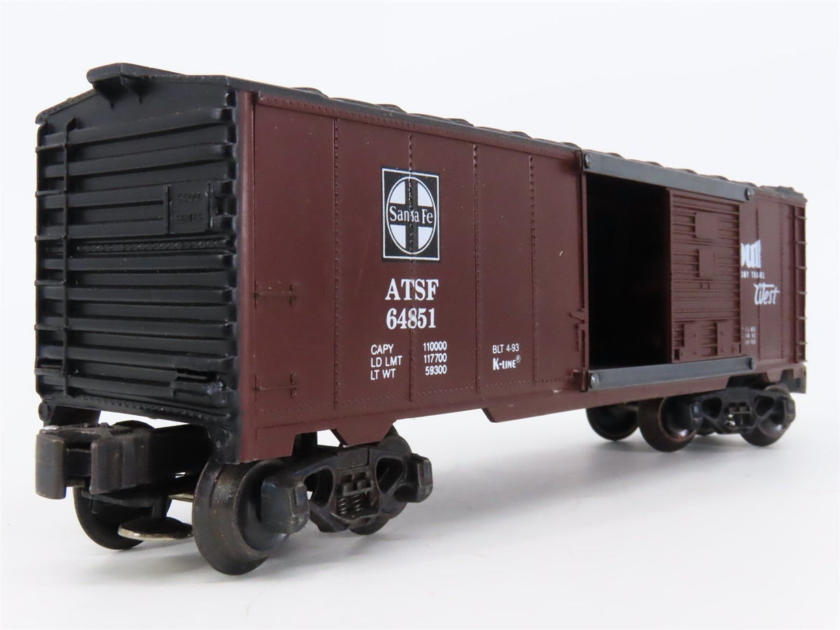 O Gauge 3-Rail K-Line K-64851 ATSF Santa Fe Scout Single Door Box Car #64851