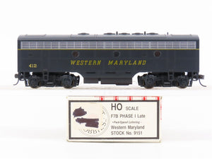 HO Scale Stewart/KATO 9151 WM Western Maryland F7B Diesel Custom Rd #412 w/ DCC