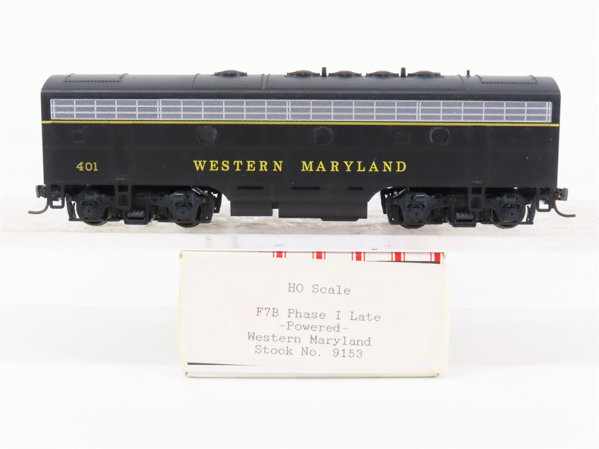 HO Scale Stewart/KATO 9153 WM Western Maryland F7B Diesel Custom Rd #401 w/ DCC