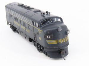 HO Scale Stewart/KATO 9150 WM Western Maryland F7A Diesel Custom Rd #66 w/ DCC