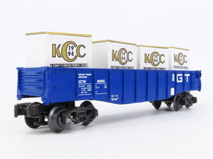 O Gauge 3-Rail K-Line K90005IC KCC GTW Collector's Club Gondola #90005 w/ Crates