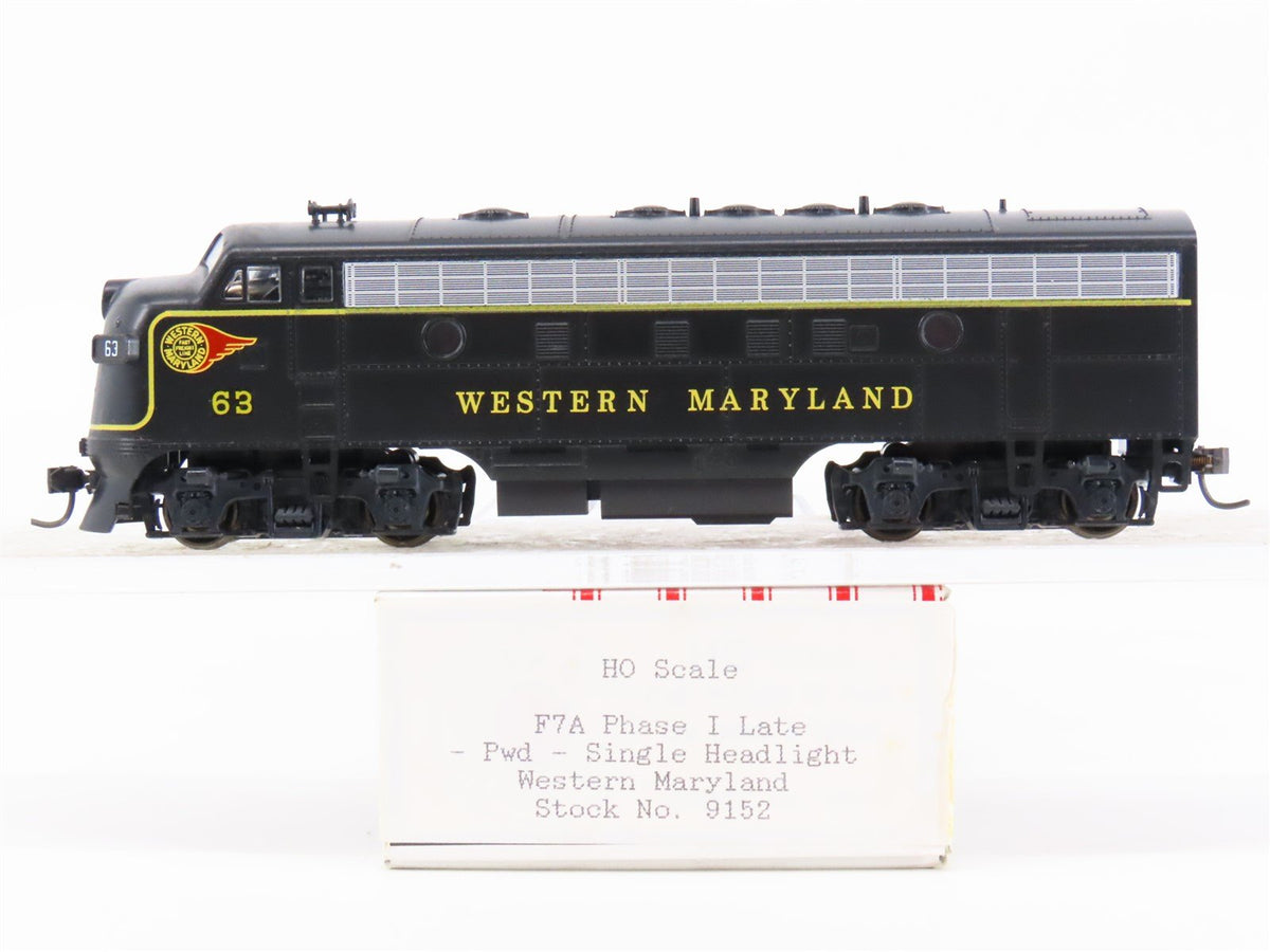 HO Scale Stewart/KATO 9152 WM &quot;Fireball&quot; F7A Diesel Custom Rd #63 w/ DCC