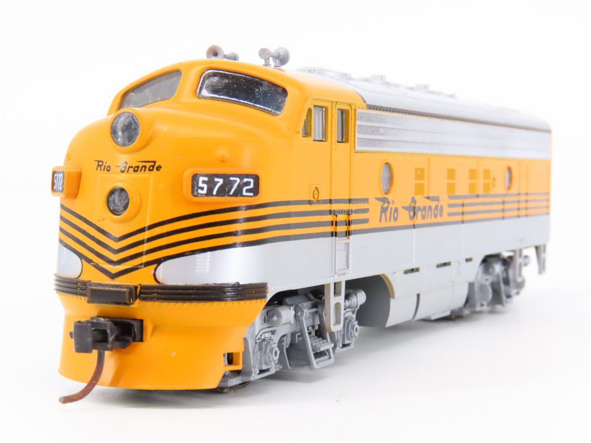 HO Scale Stewart/KATO 9230 D&amp;RGW Rio Grande F7A Diesel Custom Rd #5772 w/ DCC