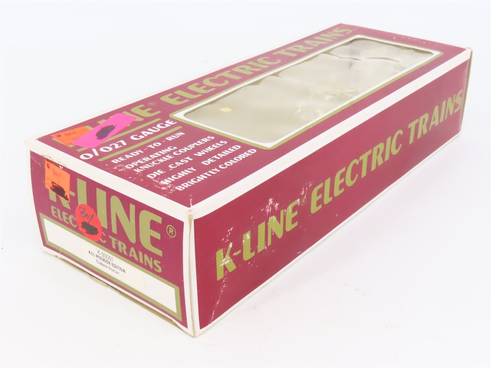 O Gauge 3-Rail K-Line K-90001 KCC Premier Edition Single Door Box Car #1974-1992