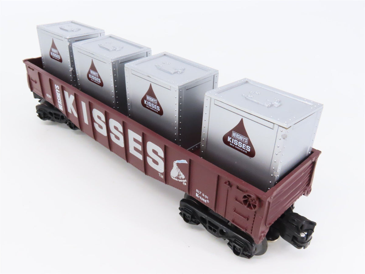 O Gauge 3-Rail K-Line Hershey&#39;s Kisses Open Gondola #6529 w/ Crates