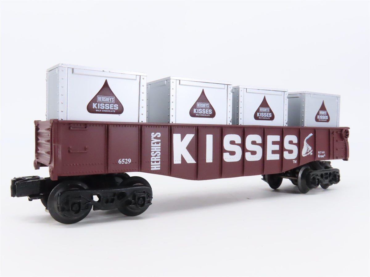 O Gauge 3-Rail K-Line Hershey&#39;s Kisses Open Gondola #6529 w/ Crates