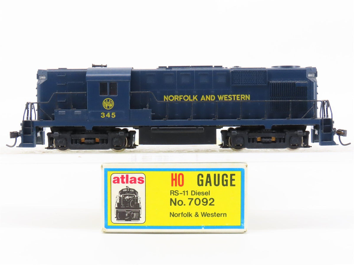 HO Scale Atlas 7092 N&amp;W Norfolk &amp; Western RS11 Diesel Locomotive #345 w/ DCC