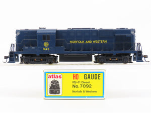 HO Scale Atlas 7092 N&W Norfolk & Western RS11 Diesel Locomotive #345 w/ DCC