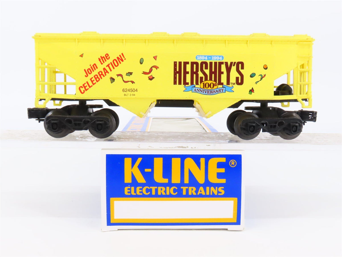 O Gauge 3-Rail K-Line Hershey&#39;s 100th Anniversary 2-Bay Covered Hopper #624504