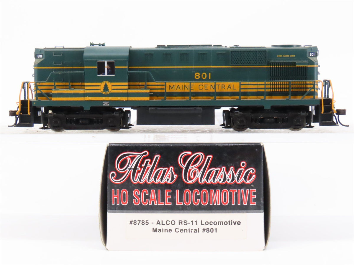 HO Scale Atlas Classic 8785 MEC Maine Central RS11 Diesel Locomotive #801 w/ DCC