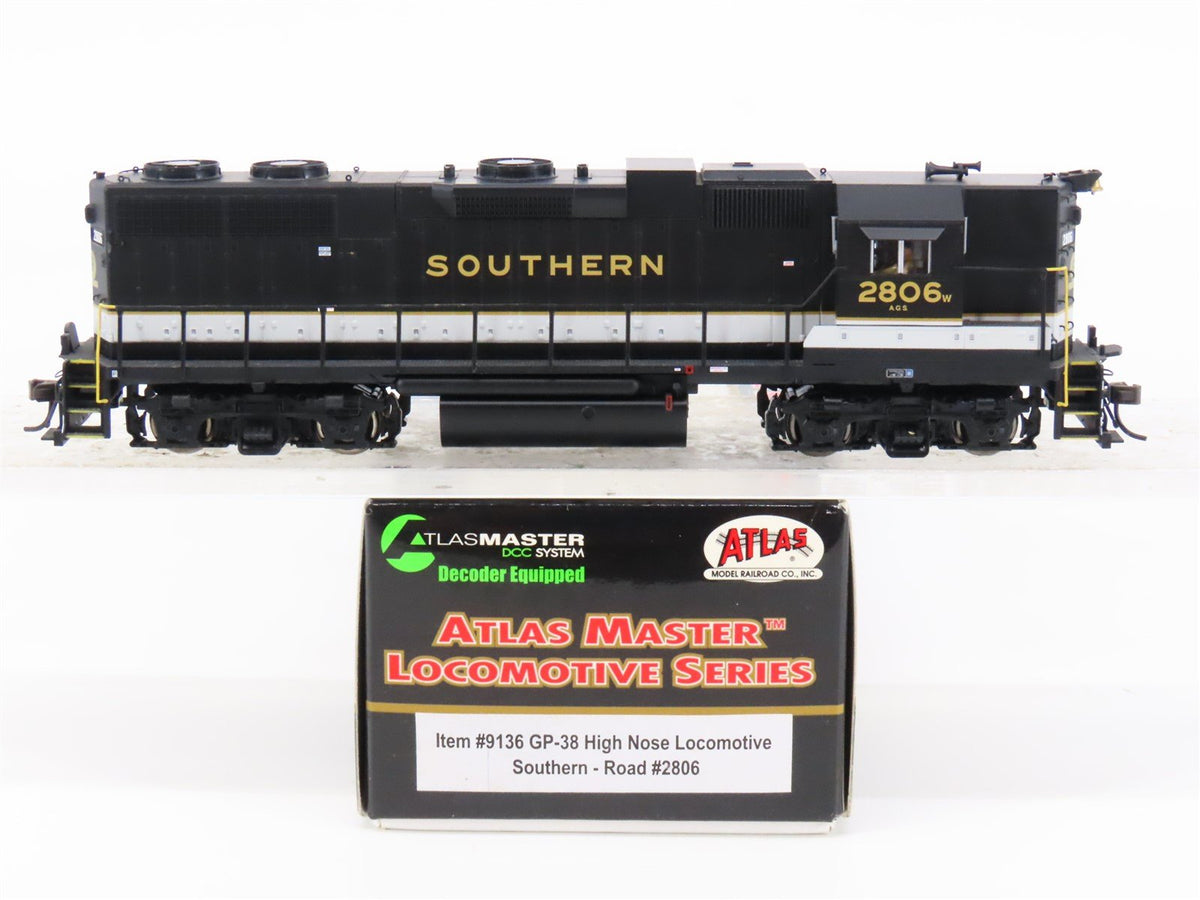 HO Scale Atlas Master 9136 SOU Southern EMD GP38 High Nose Diesel #2806 w/ DCC